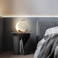 italian design moon table lamp metal usb charging touch lamp handmade eye protection desk light room decoration mesitas de noche