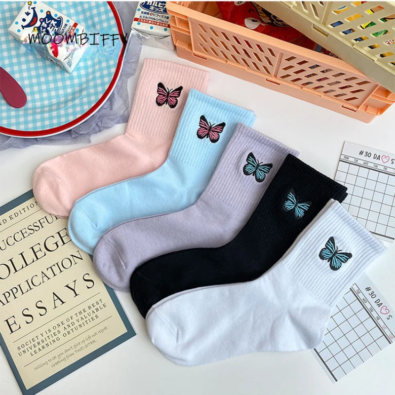 Female Mid-tube Japanese Cute Summer Korean Version Ins Tide Sock Skater Sports Couple Socks