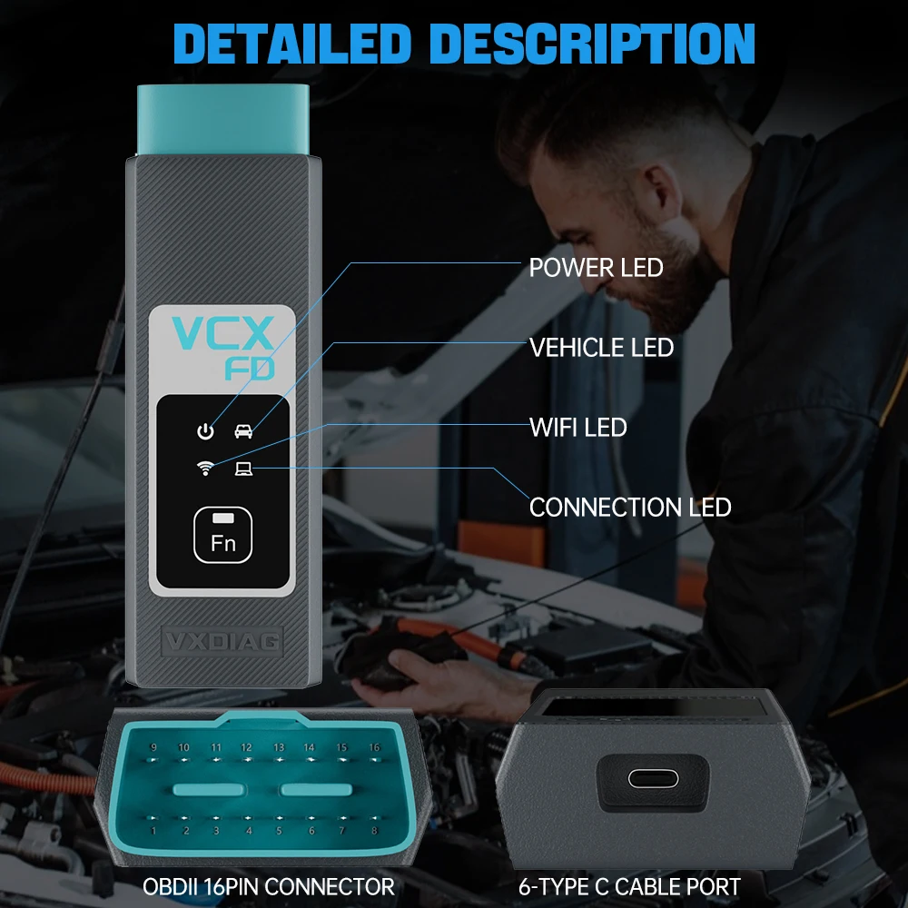 VXDIAG FD для Ford/Mazda 2-в-1 автомобильный диагностический инструмент поддержка всех