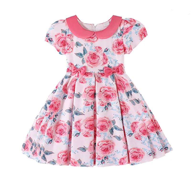 Flower Girls dresses for Wedding Party Baby Sleeveless floral print Princess Dress Children Vestidos clothes | Детская одежда и