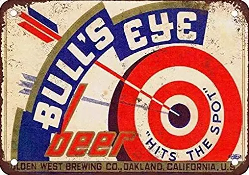 

Bull's Eye Beer Metal Sign Inch