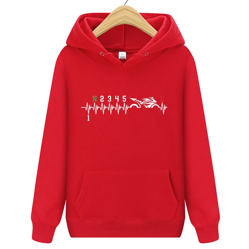Мужская Повседневная Толстовка велосипедный топ с рисунком сердцебиения 1N2345 6