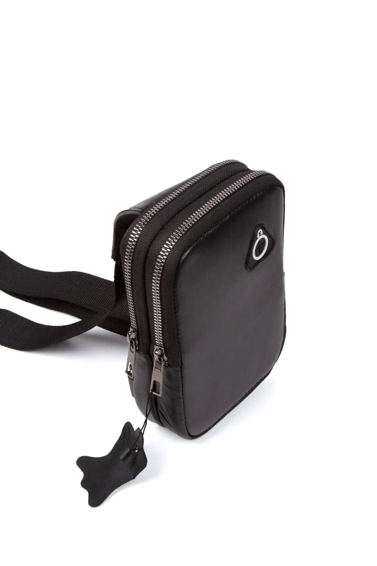 

Сумка через плечо из натуральной кожи для телефона с карманом для наушников