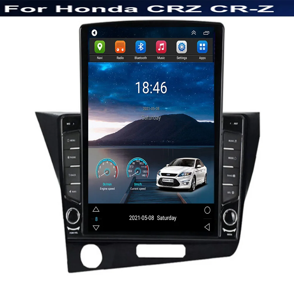 

9.7" Android 12 For Honda CRZ CR-Z 2010+ Tesla Type Car Radio Multimedia Video Player Navigation GPS RDS DSP Camera