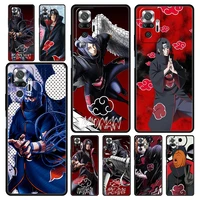 naruto akatsuki anime sasuke phone case for xiaomi redmi note 11 10 pro 9s 11s 9 8 7 8t 9c 9a 8a 10s k40 k50 gaming 9t cover