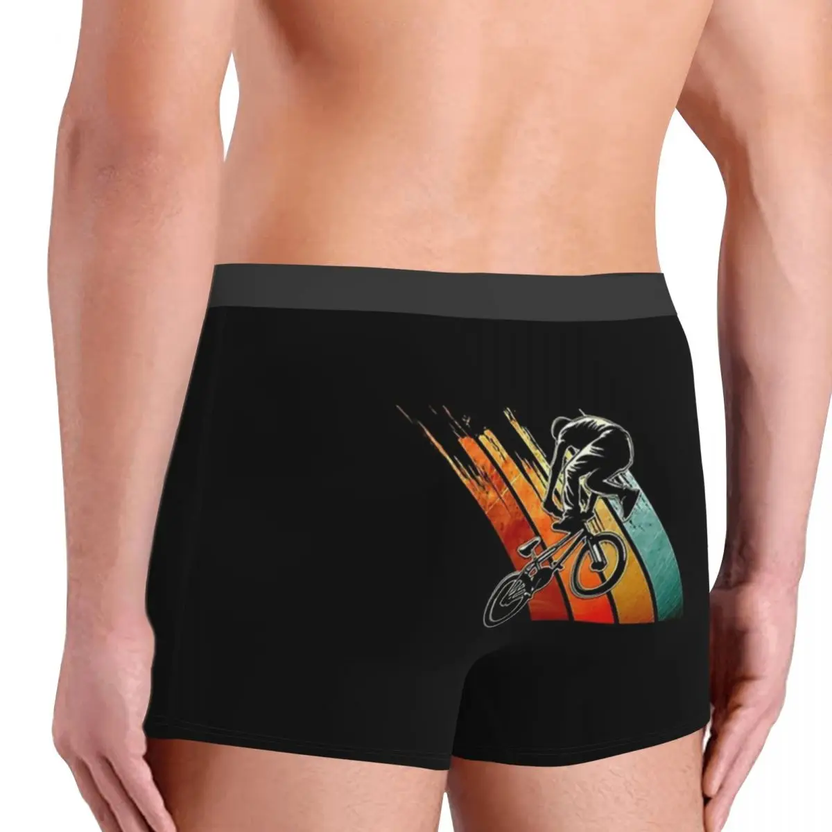 Винтажные трусы BMX Bike Racing в стиле ретро мужские мужское нижнее белье с принтом для