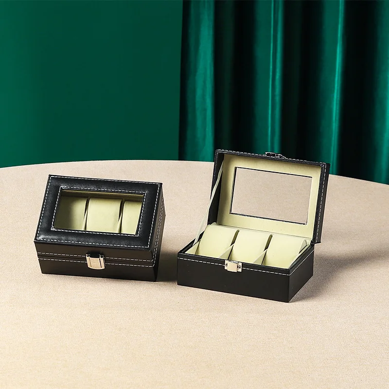 Органайзер для часов коробки хранения путешествий часы искусственная кожа
