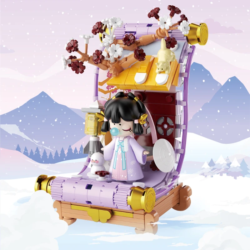 Конструктор Miniso Nanci из серии четыре сезона фигурки настольные украшения Детская