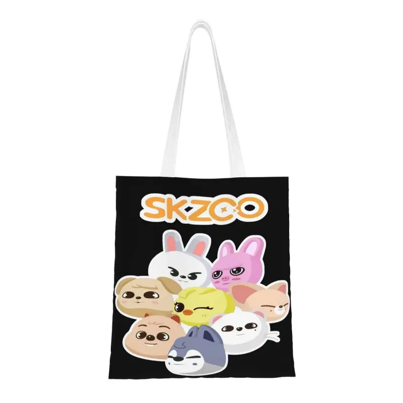 

Skzoo мультфильм анимация манга продуктовый тоут сумки для покупок женские забавные холщовые сумки для покупок сумки на плечо вместительные сумки