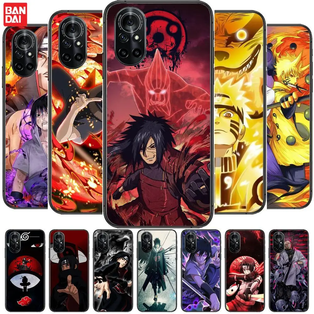 

Hot selling Naruto Uchiha Itachi Clear Phone Case For Huawei Honor 20 10 9 8A 7 5T X Pro Lite 5G Black Etui Coque Hoesjes Comi