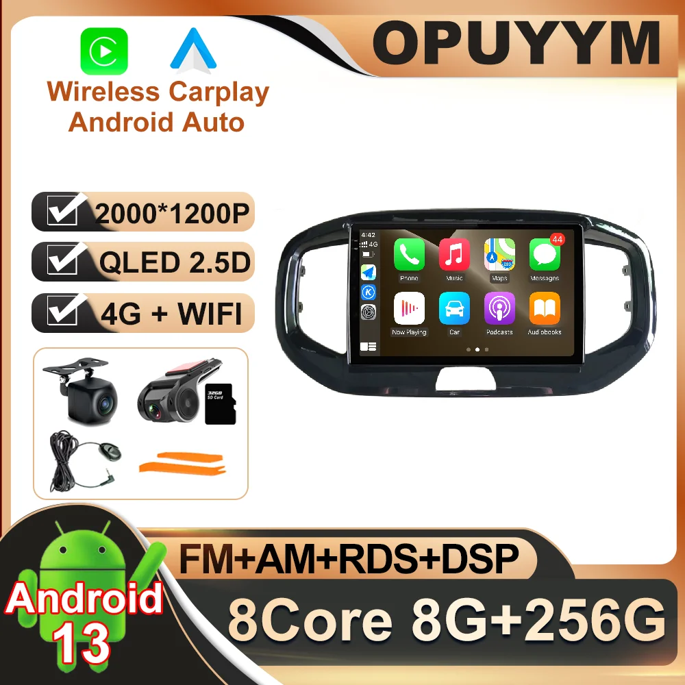 

10,1 дюймовый Android 13 для KIA KX1 2018 автомобильный радиоприемник навигация GPS QLED RDS ADAS DSP 4G LTE видео беспроводной Carplay автомобильный мультимедиа