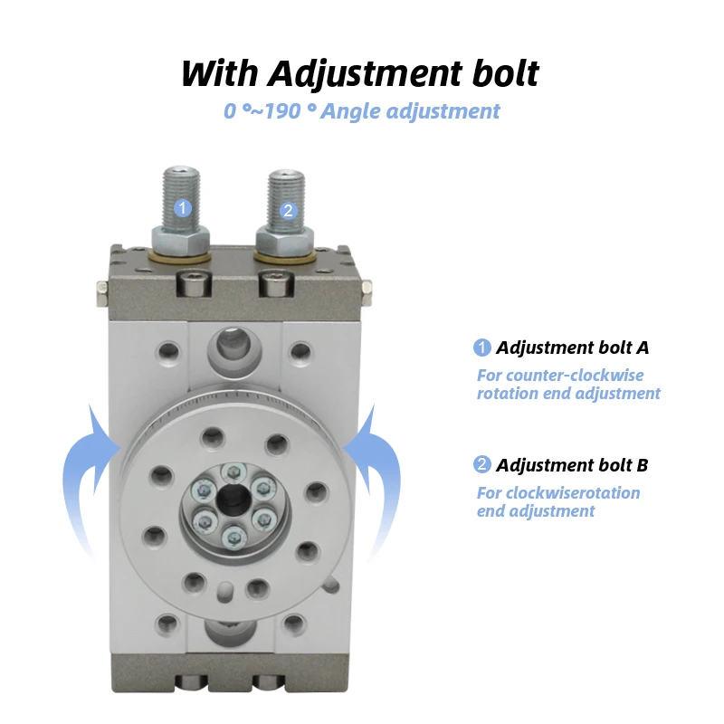 Тип SMC Поворотный регулируемый пневматический цилиндр 0-190 градусов MSQB10A MSQB20A MSQB30A