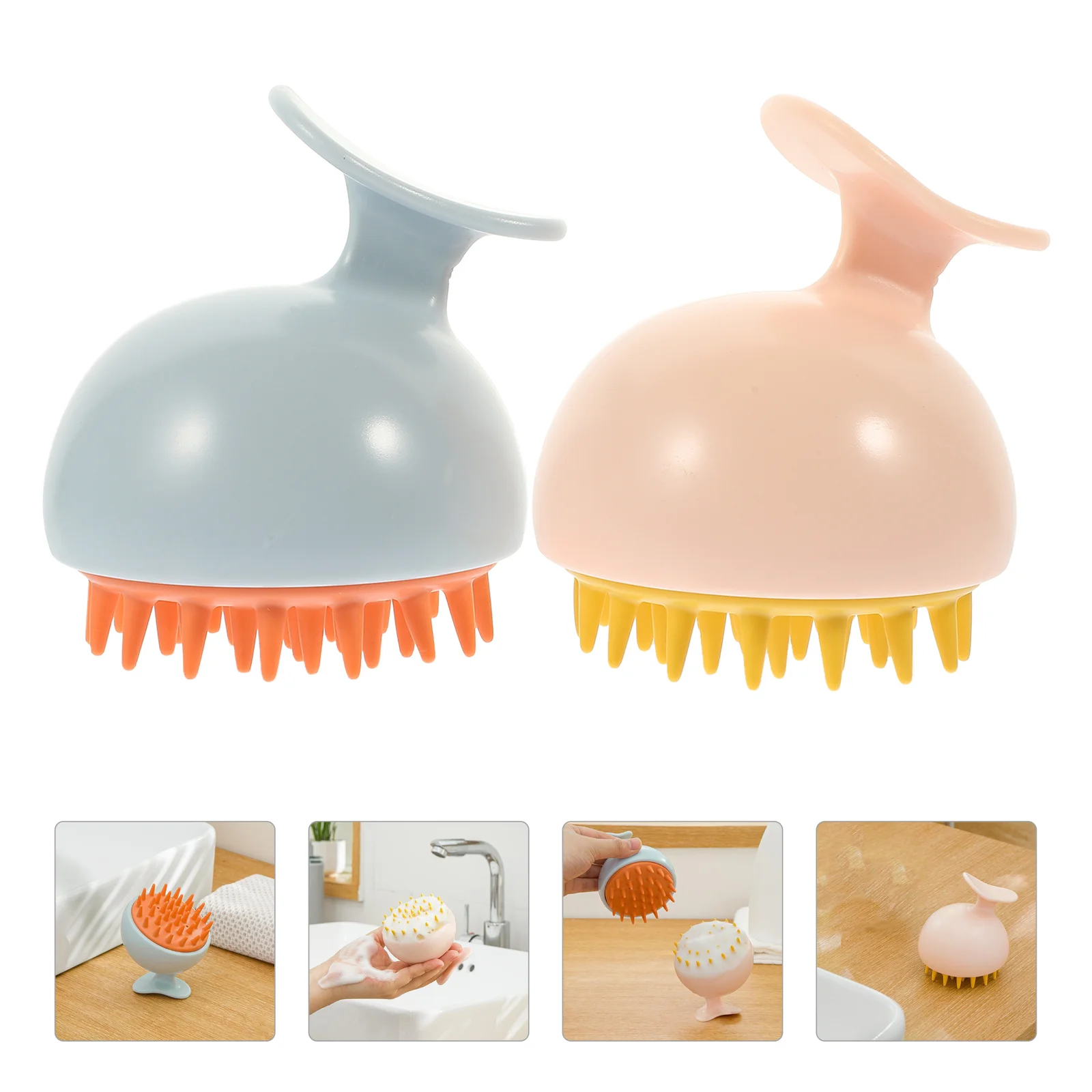 

2Pcs Outdoor Resistant Convenient Premium Scalp Shampoo Brush Small Brush for Outdoor Daily
