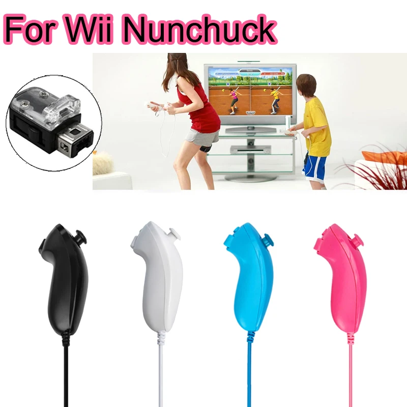For Nintendo Wii Nunchuck Controller Joystick Gamepad Replacement For Nintendo Wii & Wii U Video Game Handle Gamepad Accessories