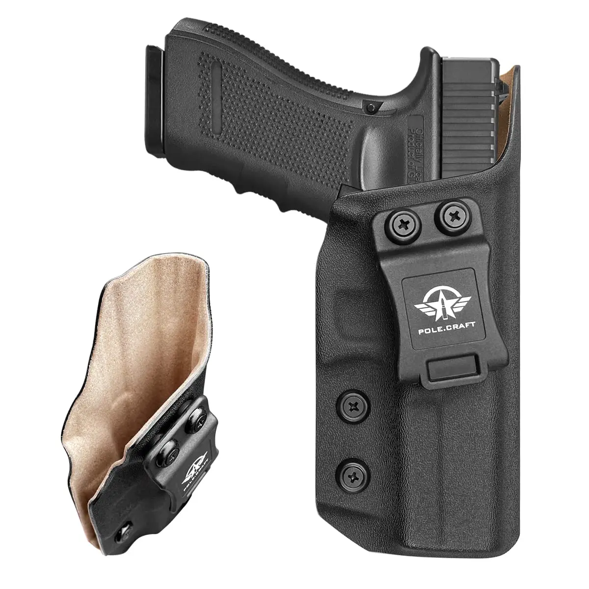 Кожаная кобура IWB Kydex подходит для Glock 17 Gen 1 2 3 4 5 / 22 31 внутренний пояс скрытый