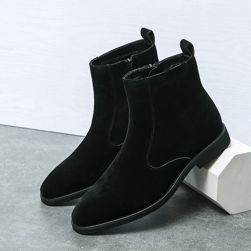 Замшевые мужские ботинки челси