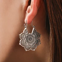 fashion metal cutout geometric earrings womens popular exaggerated dangle earrings banquet jewelry accessories digadagu