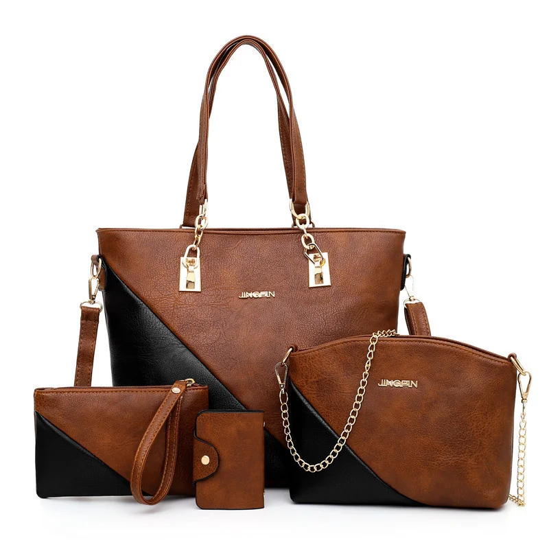 

Composite Bags for Women Handbag Sets 4 Piece Set Leather Shoulder Messenger Diagonal LuxuryTote