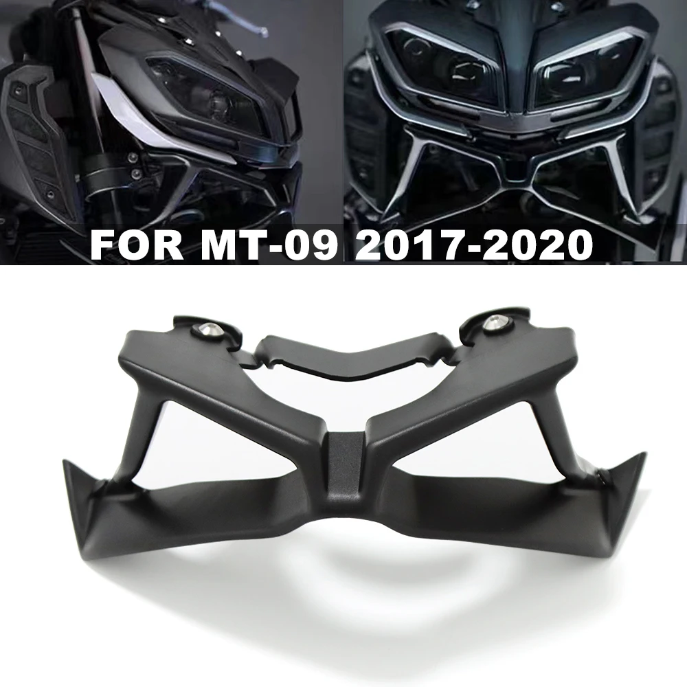 

Передняя обтекатель для мотоцикла Yamaha MT-09 2017 2018 2019 2020 с аэродинамическим крылом, нижняя крышка, защита от фиксированного ветра