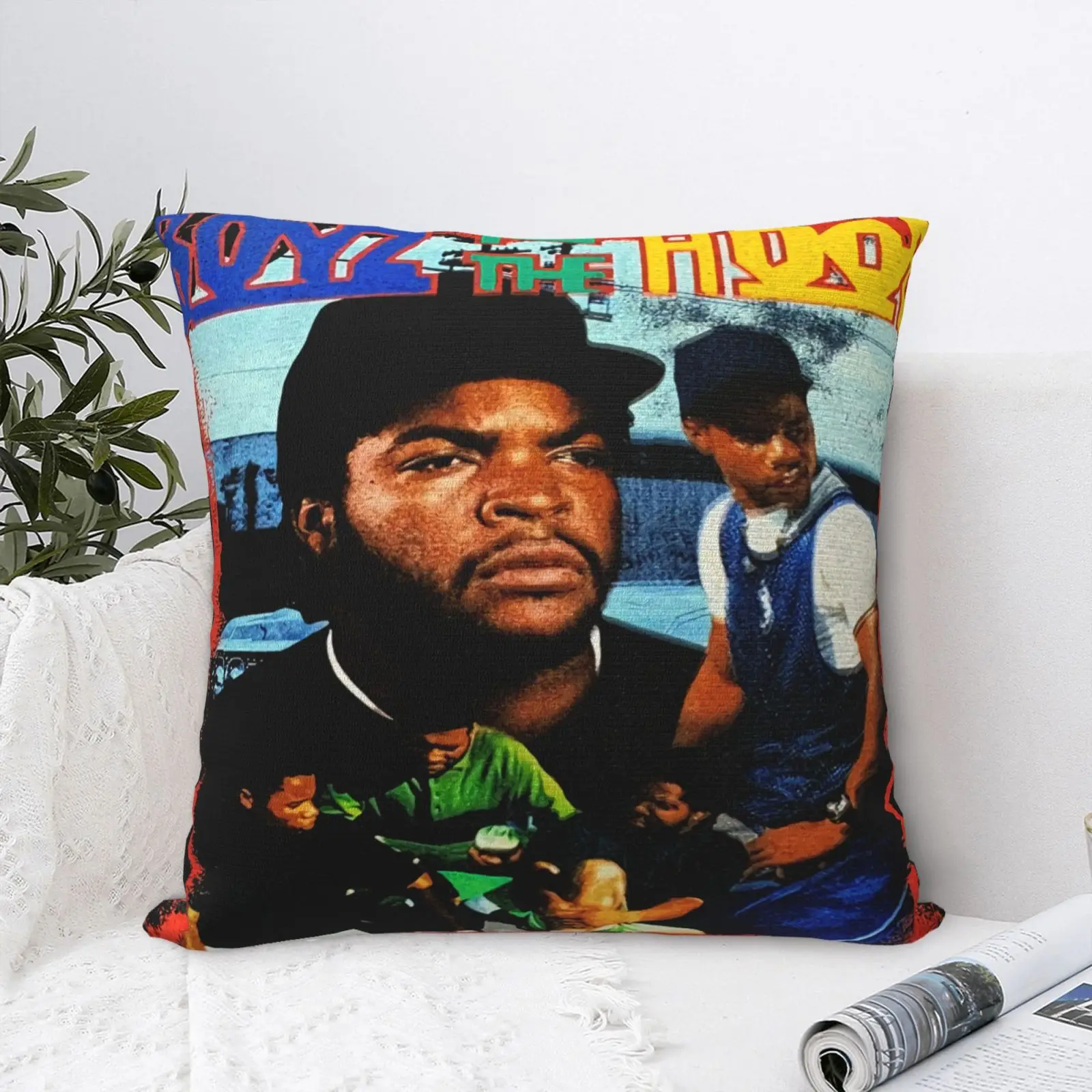 

Boyz N The Hood Doughboy, маленький 1634 Чехол-Подушка, белая и черная искусственная кровать, летняя подушка, чехол на молнии