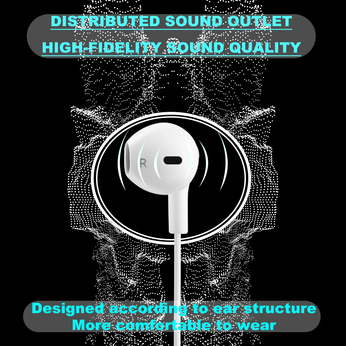 2 in 1 Wired Earbuds Type-C Interface Plug-Play With Lavalier Microphone Noise Reduction Voice Changing Live Streaming Headphone |