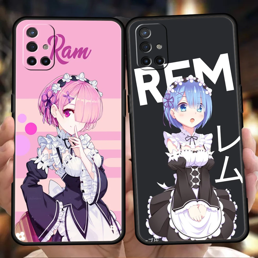 ram rem rezero luxury phone case for oneplus nord n100 n200 n10 10 7 8 9 7t 8t 9r 9rt ce 2 z pro 5g fundas silicone cover coque free global shipping