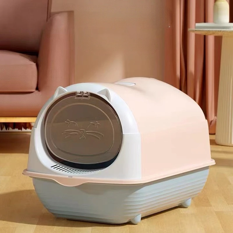 

Fully Enclosed Cat Litter Box Drawer Type Cat Toilet Falling Sand Pedal Toilet Tray For Cat Deodorant Deodorant Litter Cat Box