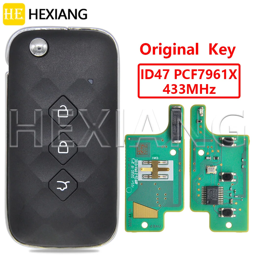 DR оригинальный флип 433 МГц ID47 PCF7961X автомобильный дистанционный ключ для Chevrolet Aevo