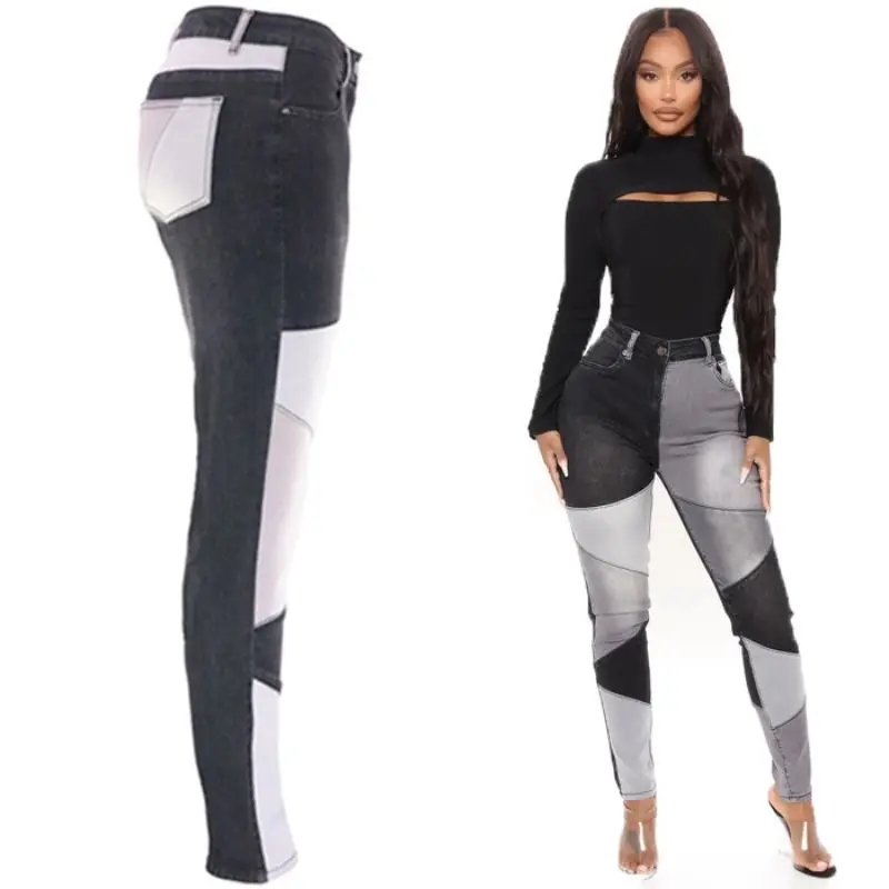 Женские винтажные джинсы из хлопка, стильные джинсы с эффектом потертости, весна-осень 2023