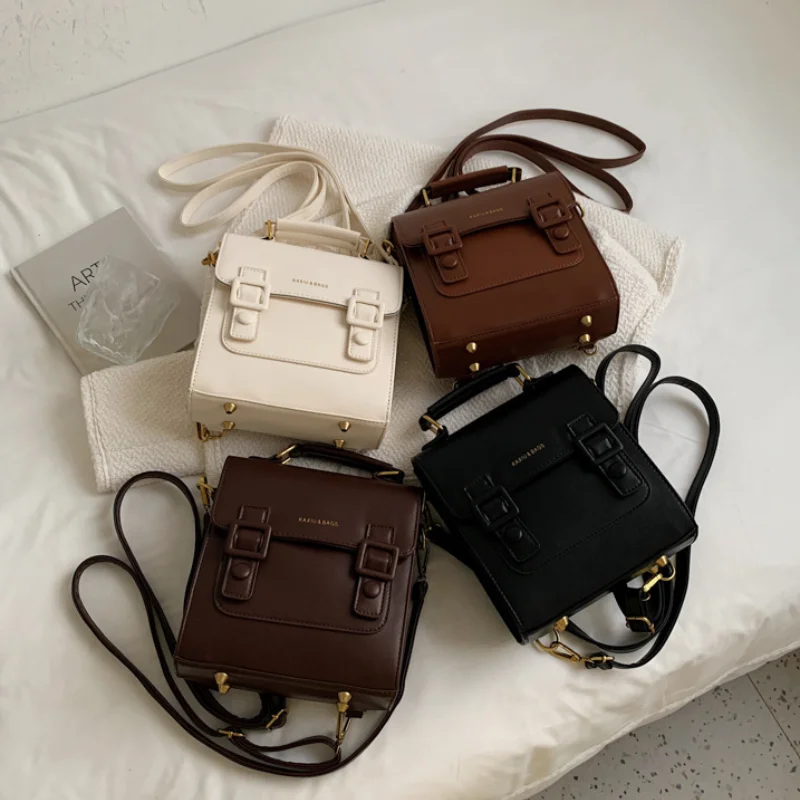 

Women Leather Backpack Shoulder Bag Small Designer Backpack Female Girls Fashion Daypacks Teenager School Bag