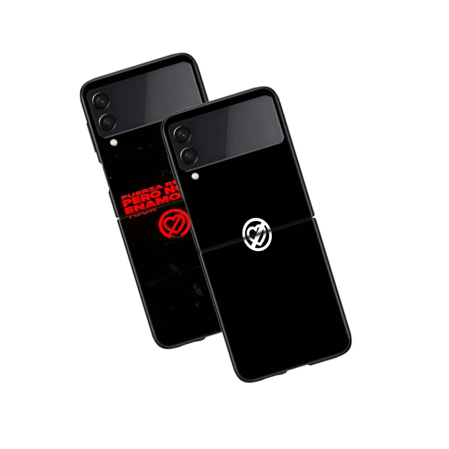 Рэпер JOP Fuerza Regida Чехол для Samsung Z Flip 6 5G Coque Galaxy ZFlip 5 4 3 Черный ПК Жесткий чехол
