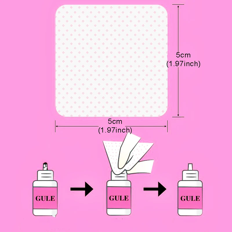 Lint-Free Wipes Napkins Remover Cotton Pads Without Fiber Manicure Art Cleaning Pedicure Gel Tools Cellulose Wipe