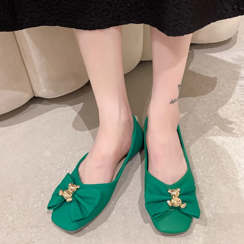 Туфли женские весенние с пряжкой и жемчугом удобные легкие туфли Мэри Джейн