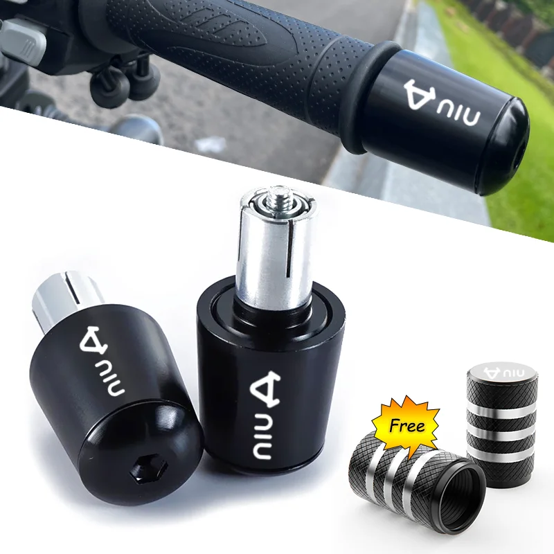 

For NIU N1 N1S M1 U1 M+ NG US U+ UQI U+B News Motorcycle Accessories CNC Handle Bar Handlebar Grips Cap End handle Plugs cap