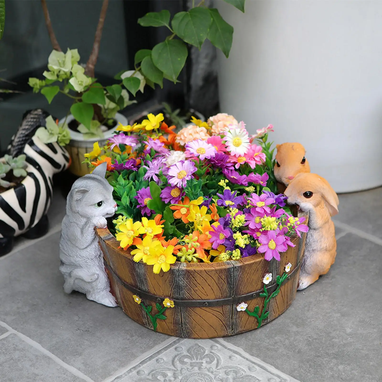 

Cartoon water Planter Container fish Pond Bonsai Cactus Plants Pot for Cactus, Herb House Plants,