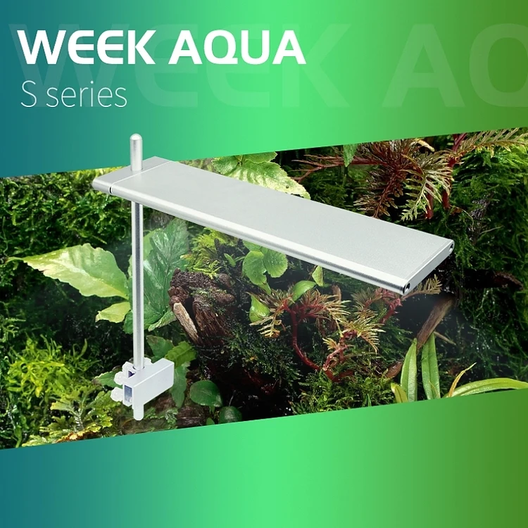 

WEEK AQUA S Series Led Aquarium Lights with Timer and Memory Sunrise Sunset Function and Controller Fish Tank RGB Lamp