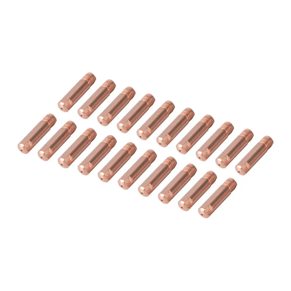 

MIG/MAG Welding Tip Copper Professional 20Pcs/Set M6*25mm*0.8mm Universal MB-15AK Gas HS1116 Nice 2018 High Quality