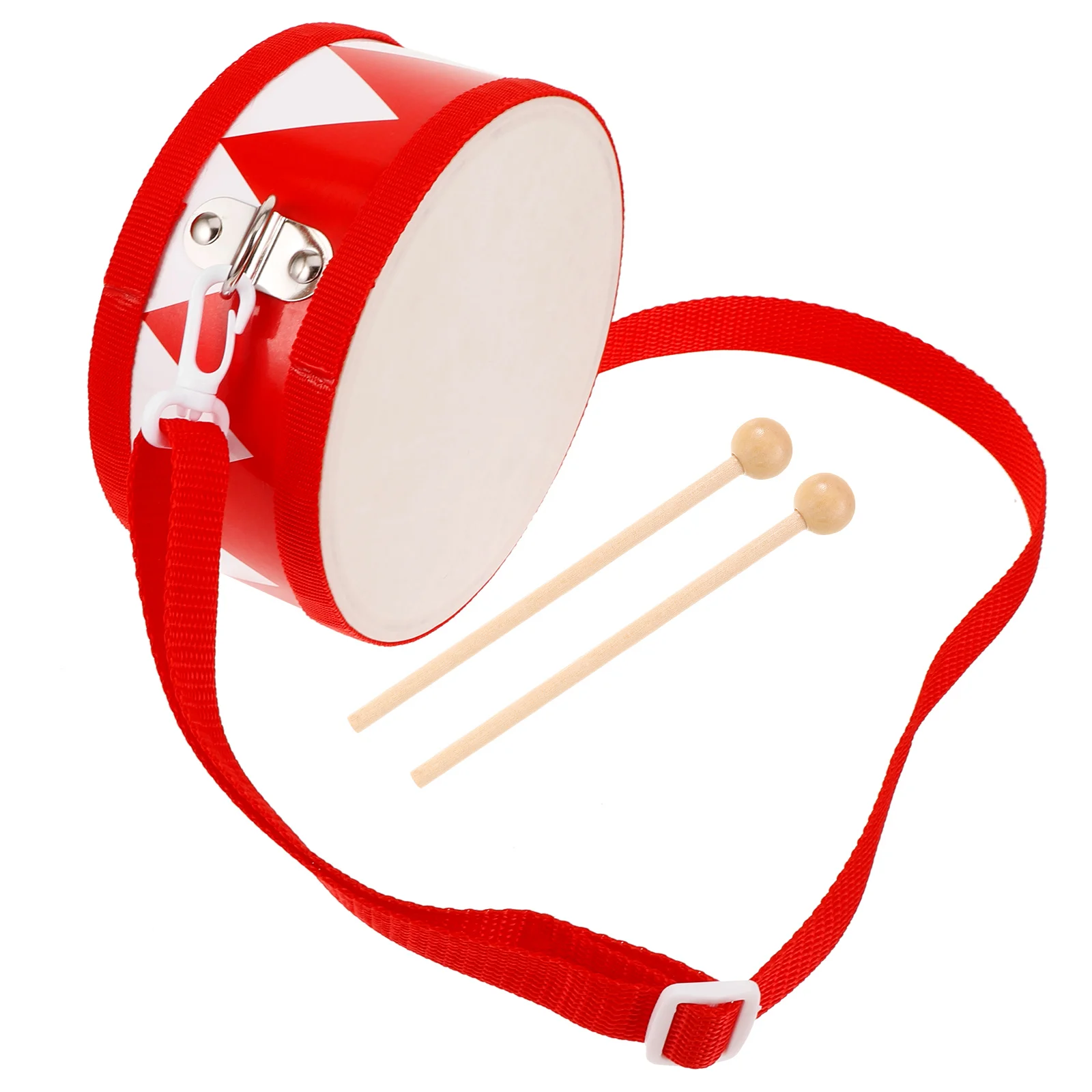 Портативный малый барабан с барабанными палочками музыкальный инструмент