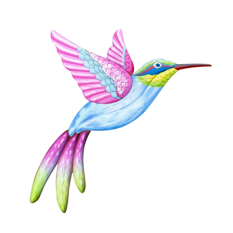 

Hummingbird Metal Wall Art Decor Wall Sculpture Decoration Hanging for Garden G6KA