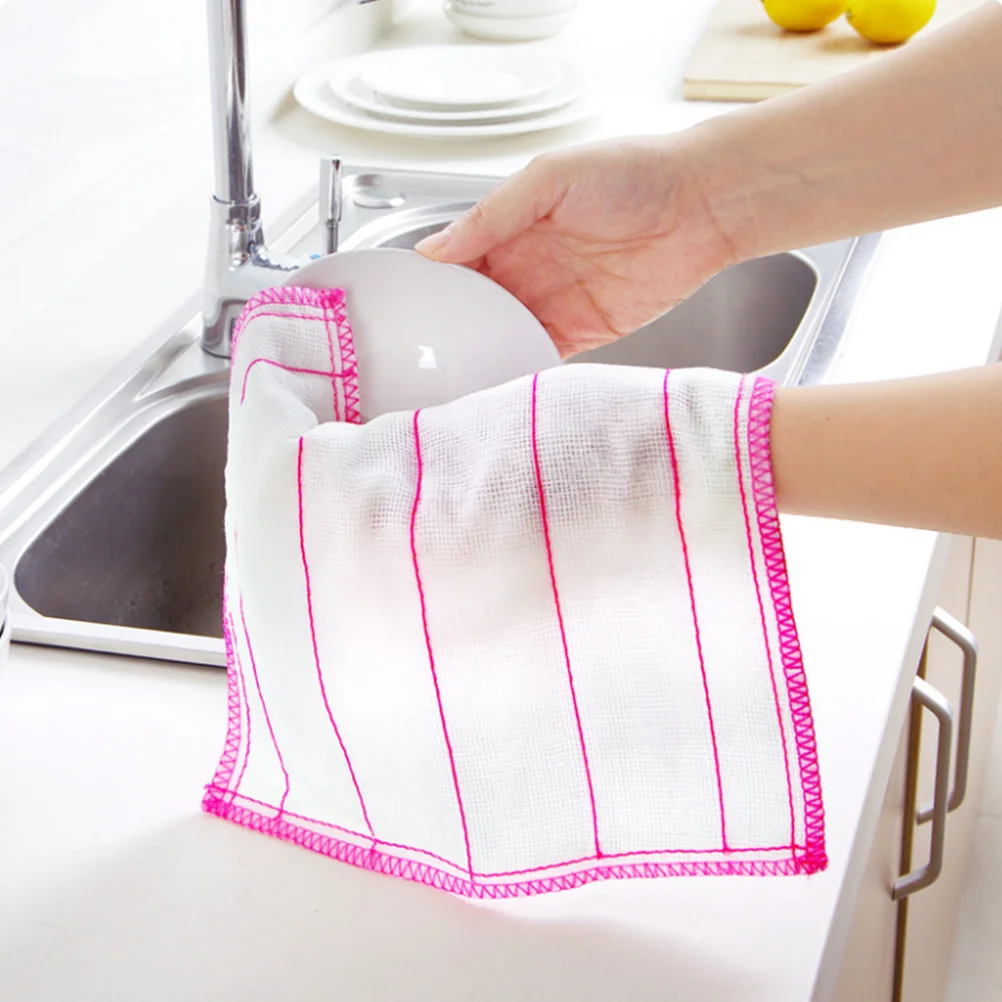 

20pcs Dishwashing Cloths Absorbent Dish Rag Towel Window Cleaning Towels Multipurpose and Dirty Scouring Pad for Home Kitchen
