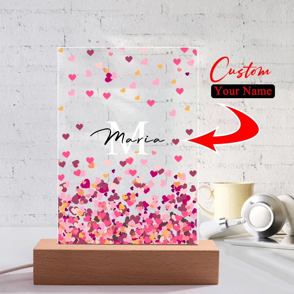 

Personalized Night Light Custom LED Lamp Night Light Bedroom Decor Birthday Gift Table Lamp