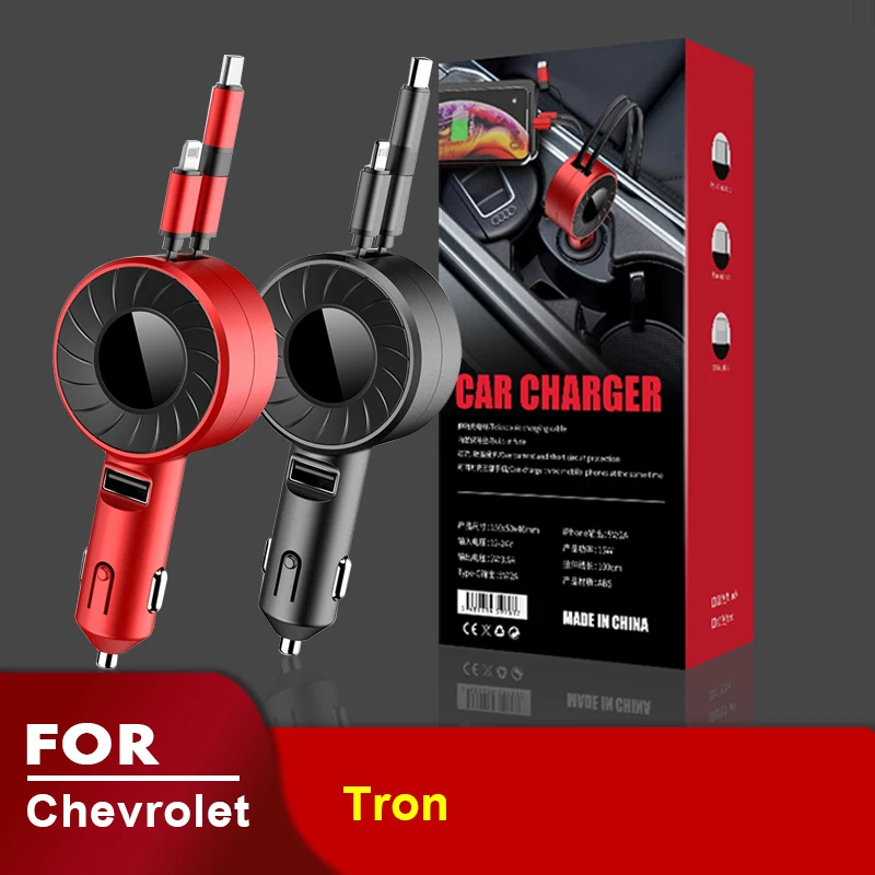 

USB Type C Car Charger for iPhone Android HUAWEI HONOR Xiaomi Redmi Samsung Galaxy POCO X3 Pro Realme OPPO for Chevrolet Tron