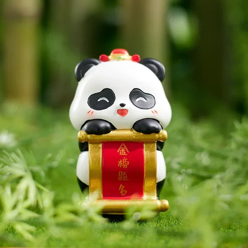 Серия для подготовки экзамена в виде панды слепая коробка экшн-фигурка стиле