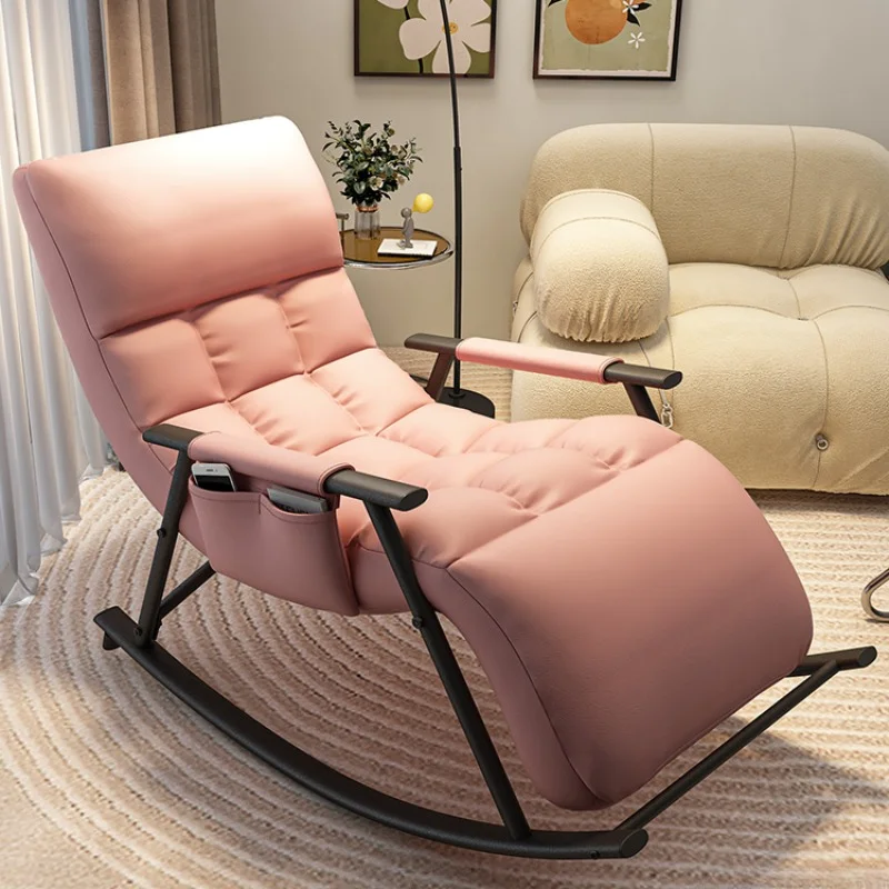 

Bedroom Rocking Chaise Lounge Daybed Relaxation Lazy Sofa Chaise Lounge Balcony Relaxing Sillas Living Room Furniture QF50TY