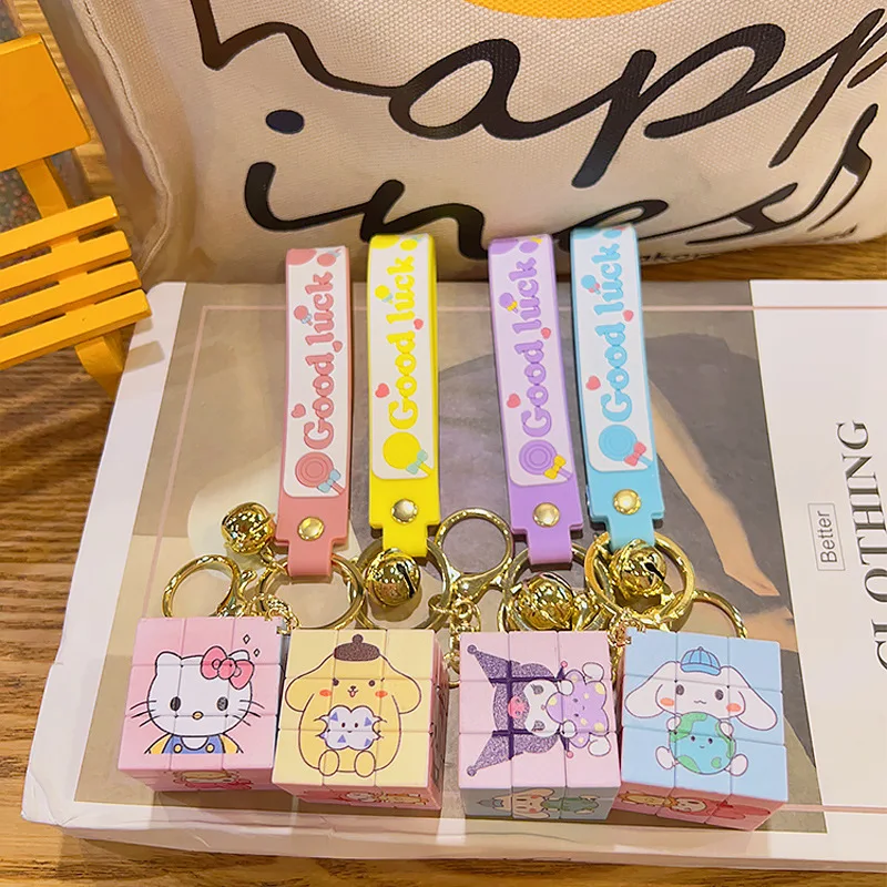 Брелок для ключей Sanrio мультяшный креативный Кубик Рубика оптовая продажа