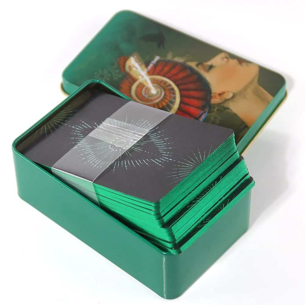 

Высококачественная железная коробка, сексуальная Волшебная карточка decameron, карта ожидания, таро, зеленая фотография, игральные карточки, по...