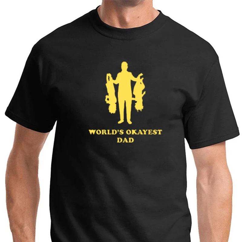 

Футболка мужская с принтом "лучший папа", забавная тенниска с коротким рукавом, модная повседневная майка, уличная одежда, подарок на день от...