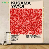 tapestry yayoi kusama exhibition wall hanging blanket abstract aesthetic nordic modern dormitory bedroom home decor accessories