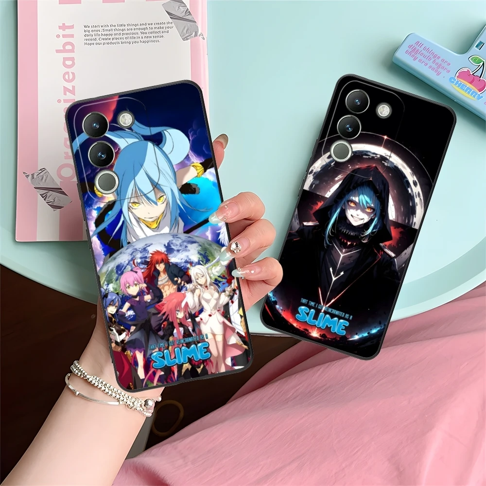 Чехол для мобильного телефона Slime Tensura Rimuru VIVO Y95 Y93 Y31 Y20 V19 V17 V15 Pro X60 NEX черный мягкий