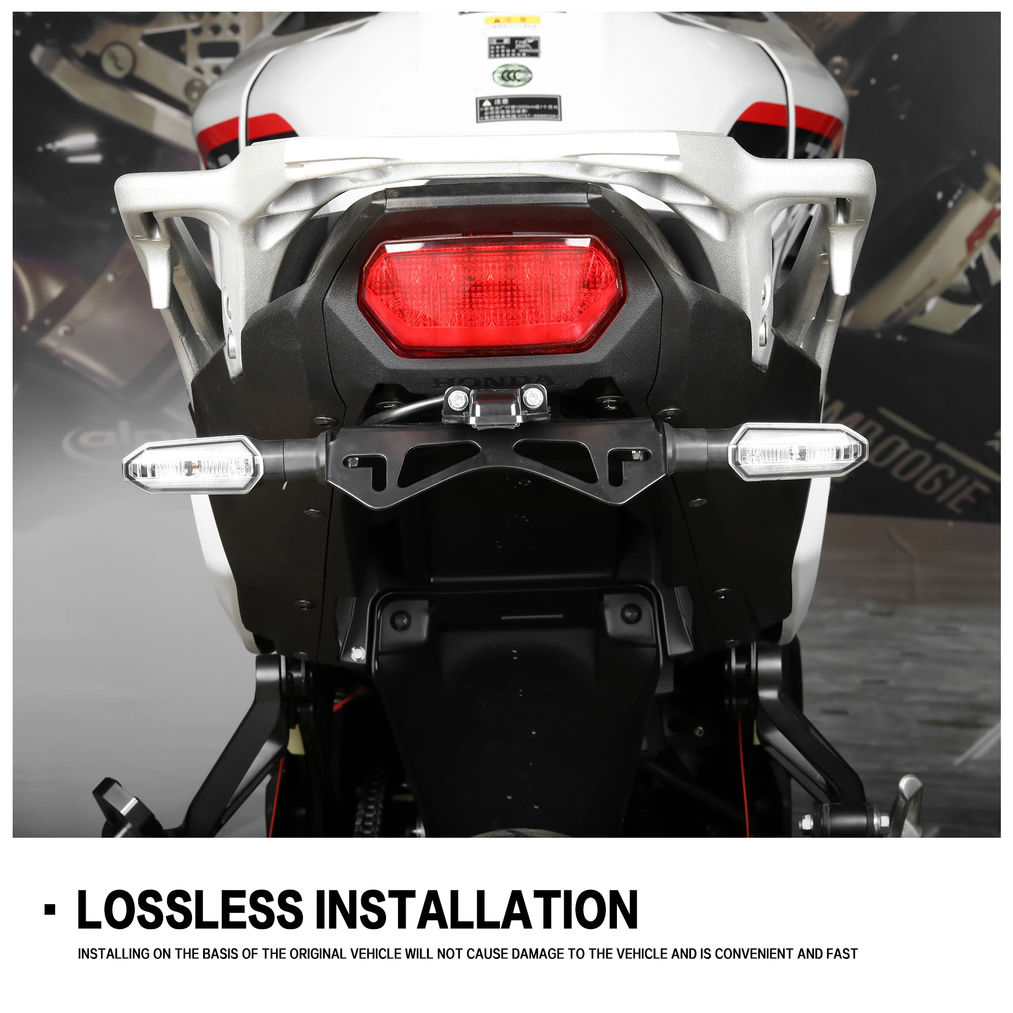 Фото Для Honda XL750 TRANSALP XL750 2023 2025 комплекты кронштейнов держателя заднего номерного знака мотоцикла XL 750 хвостовое аккуратное крыло комплекты кронштейнов №5